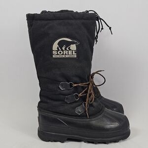 Sorel Kaufman Canada  Black Winter Boots Size 7